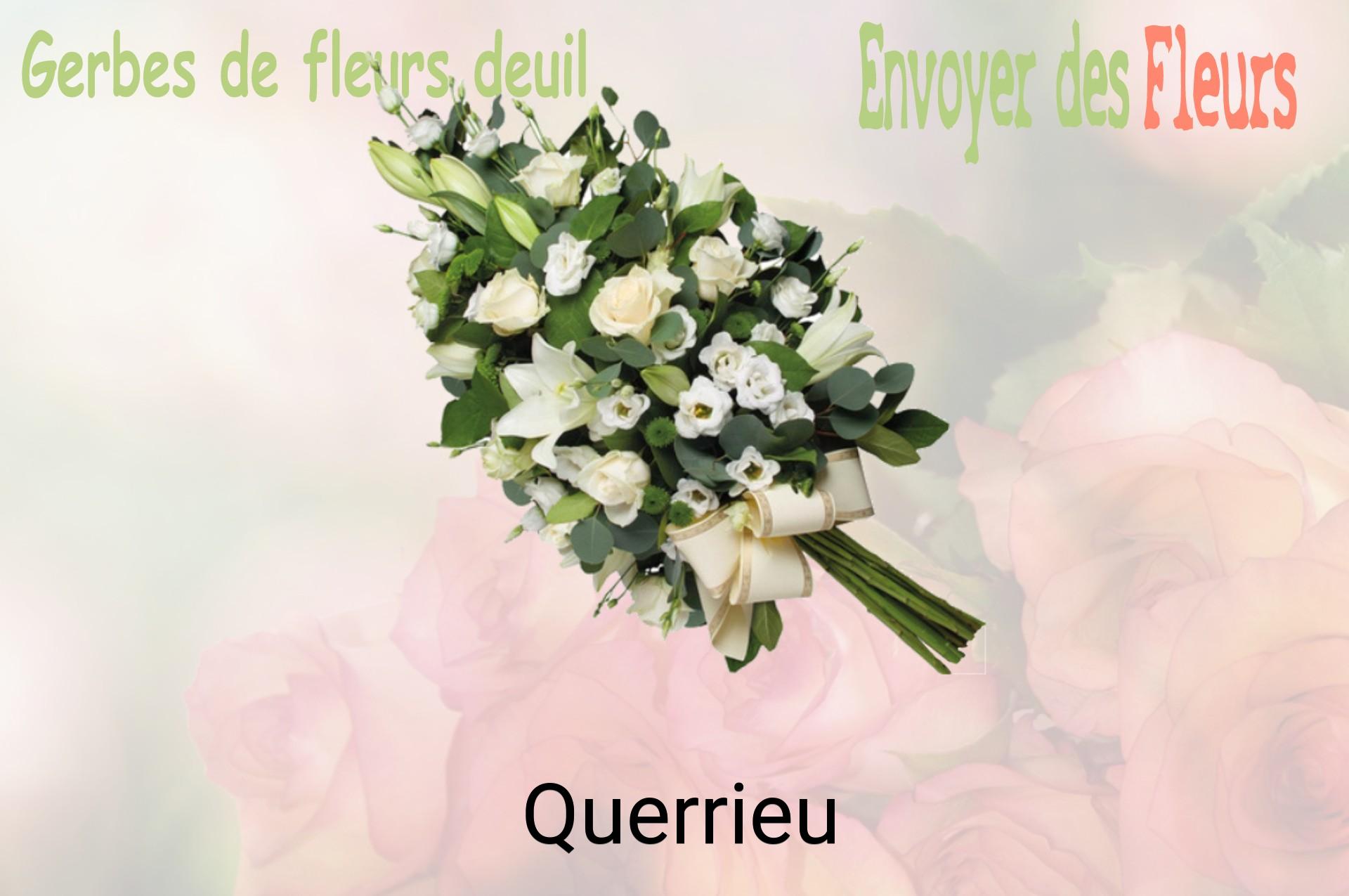 Gerbe de fleurs de deuil livrée à Querrieu